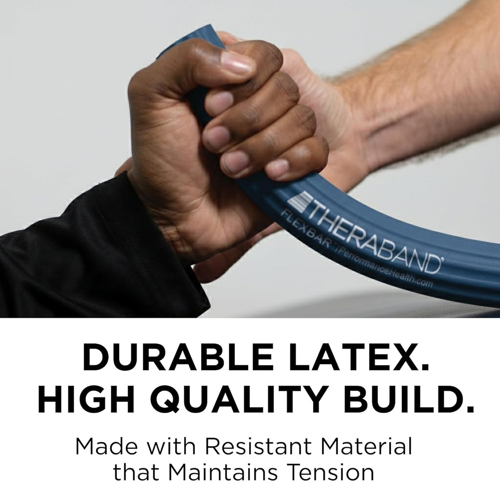 Flexbar, Tennis Elbow Therapy Bar, Relieve Tendonitis Pain & Improve Grip Strength, Resistance Bar for Golfers Elbow & Tendinitis, Blue, Heavy, Advanced