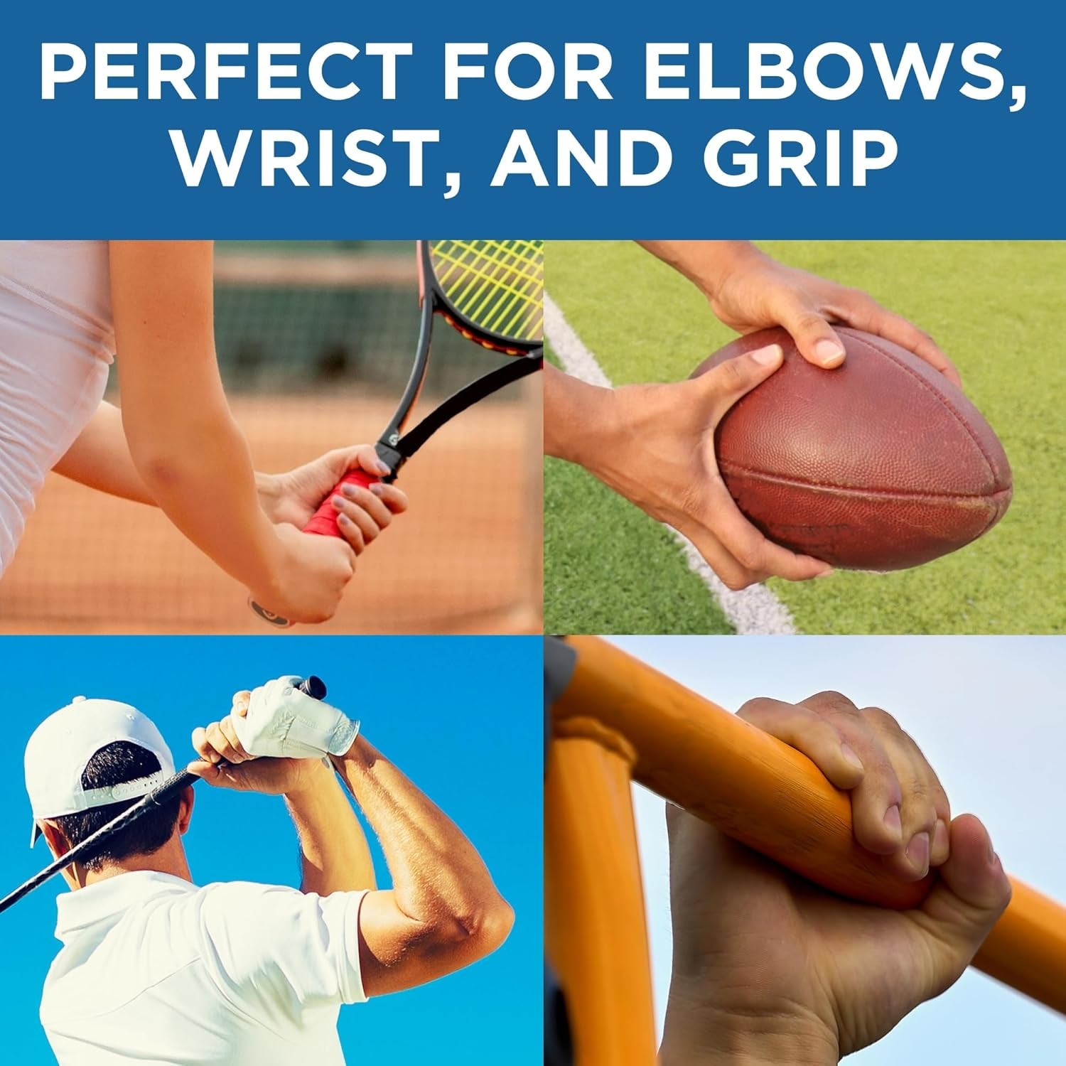 Flexbar, Tennis Elbow Therapy Bar, Relieve Tendonitis Pain & Improve Grip Strength, Resistance Bar for Golfers Elbow & Tendinitis, Blue, Heavy, Advanced